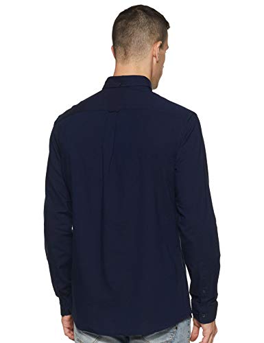 Image of Marks & Spencer Men's 3 Pack Regular Fit Easy Iron Long Sleeve Shirts