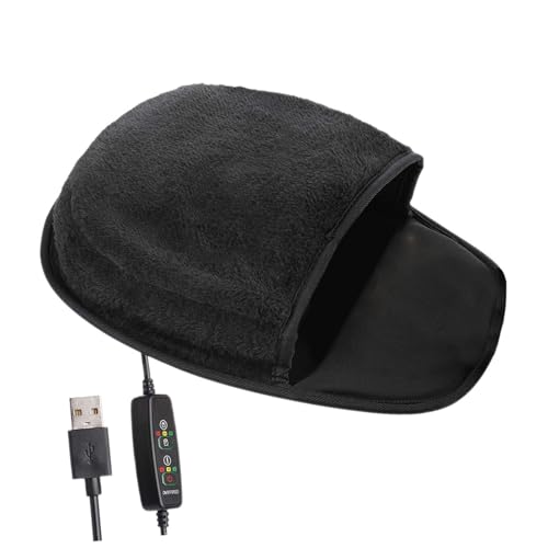 Alfombrilla ratón calefactor USB para evitar manos frías en la oficina con 3 niveles