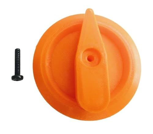 Compatible replacement knob for Generac inverter generator model iQ2000 and compatible screw - new 3d printed part