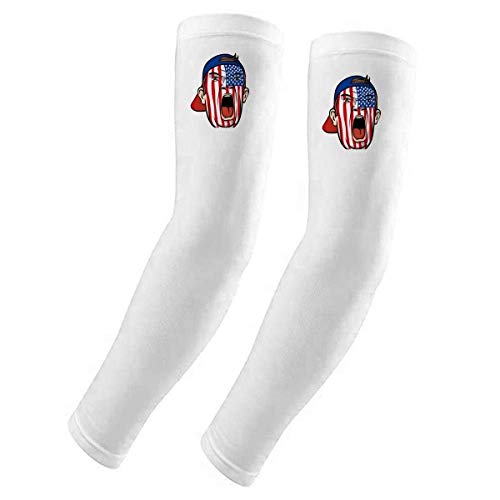 Manchons maquillage visage drapeau USA protection solaire UV soleil
