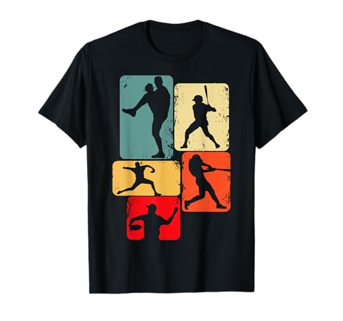 Baseball Baseballspieler Kinder Jungen Männer T-Shirt
