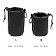 Objektivtasche, Schutzbeutel für Kamera Objektiv, Kameraobjektivtasche, Linsenbeutel, Neopren Objektivbeutel, Objektiv Tasche, Objektive Und Kamerazubehör, Schwarzes Objektiv Tasche Set, 2 Stück, M,L
