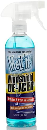 E·Z·R Windshield De-Icer. Melt it! Instantly Melts Ice & Winter Frost For Car Windshields, Windows, Mirrors, Key Locks, & Latches, Snow Melting Defrost Liquid For Car Window Cleaner, 17 Fl Oz Spray E·Z·R Windshield De-Icer. Melt it! Instantly Melts Ice & Winter Frost For Car Windshields, Windows, Mirrors, Key Locks, & Latches, Snow Melting Defrost Liquid For Car Window Cleaner, 17 Fl Oz Spray