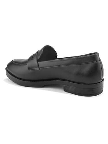 Image of STANPHORD Men Formal Penny Loafer Shoes | PU Slip-On Moccasins | Cushioned Anti-Slip | Office Business Casual (TPSL 25020)