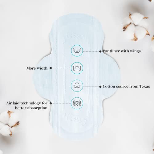 Hi Life Organic Panty Liners | Daily Liners Super-Soft and Unique With Wings for Protection Against Leakage, Rashes & Discharge, Designed for Daily Use | Panty Liners | Cotton... - Image 2