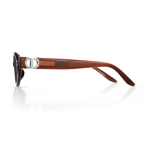 Image of Vintage Narrow Cat-Eye Sunglasses for Women Men, Exclusive Eyewear Brand of EssilorLuxottica