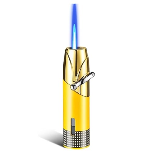 Encendedor metálico portátil con llama ajustable