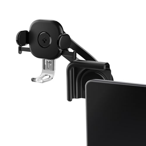 Image of Spigen TapLock Adhesive-Free Screen Mount Designed for Tesla Model Y | For Model Y /3 /S /X /Juniper /Cybertruck - Compatible with iPhone, Samsung, and More