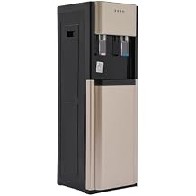 Bottom Loading Water Cooler Dispenser, 620W Hot Cold Water Dispenser for 5 Gallon Bottle, Water Dispenser with Heating and Cooling Functions Gold