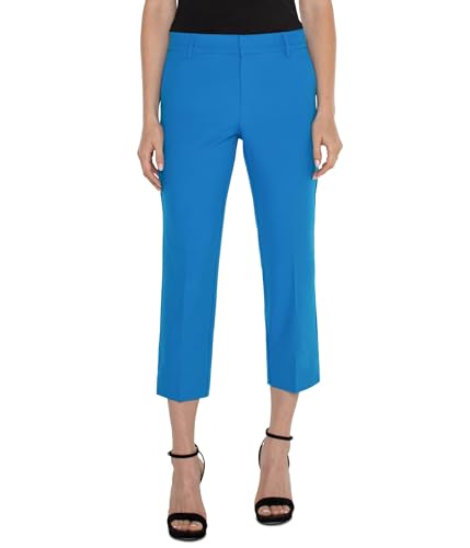 Liverpool Women's Kelsey Luxe Stretch Mid Rise Crop Trouser with Slit