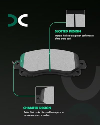 Image of SCITOO D2045 Metallic Brake Pads Sets Front w /Hardware Replacement For Subaru For Crosstrek /For Forester /For Impreza /For Legacy,For Outback 2020-2022,For WRX 2022