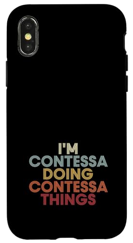 Contessa Name Contessa Personalized Name First Given �X�}�z�P�[�X iPhone X/XS �p