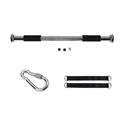 Befestigungsset Karabinerhaken + Hängegurte + Klimmzugstange für Kinder Schaukel