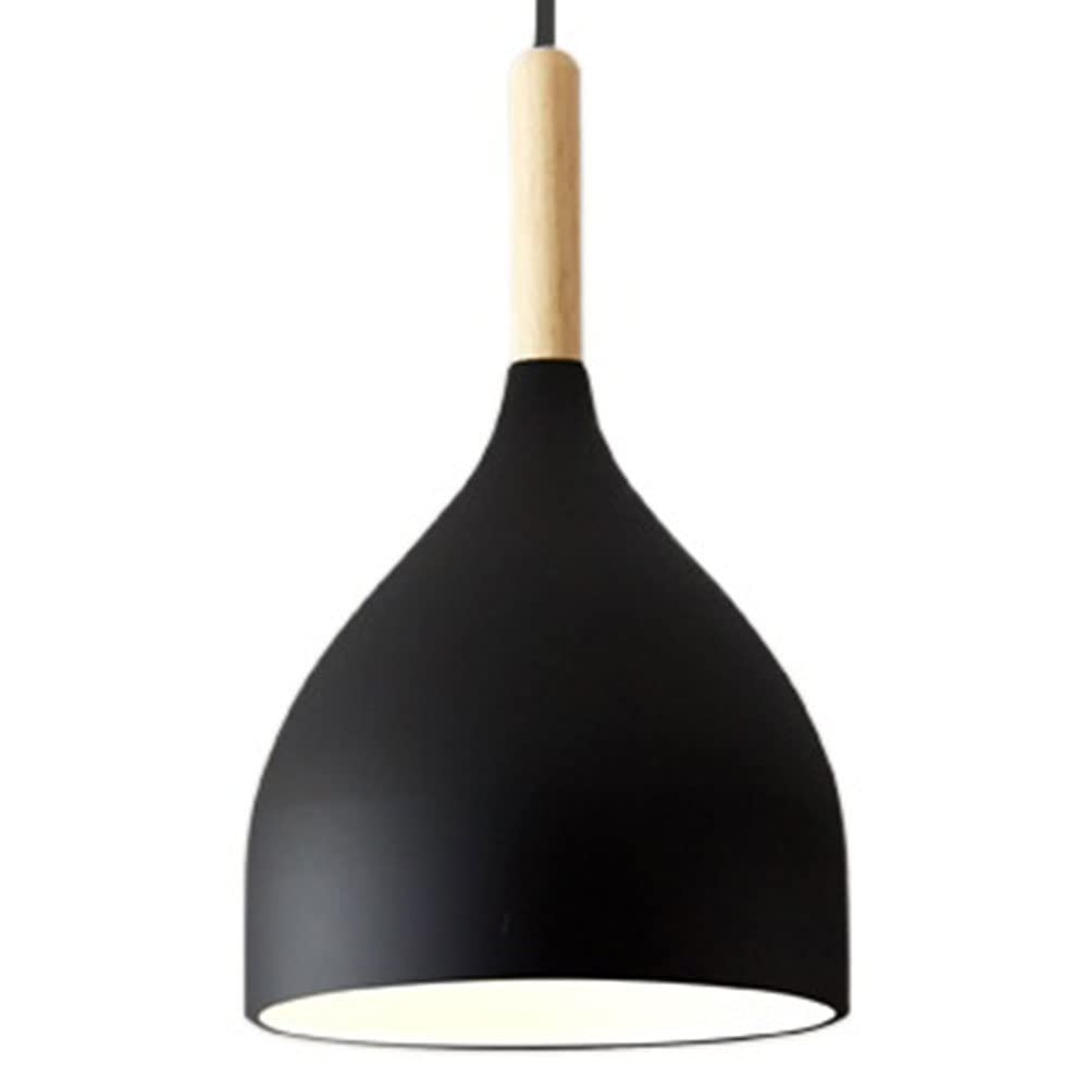 Plafonnier suspendu moderne en bois pour îlot de cuisine et grand salon