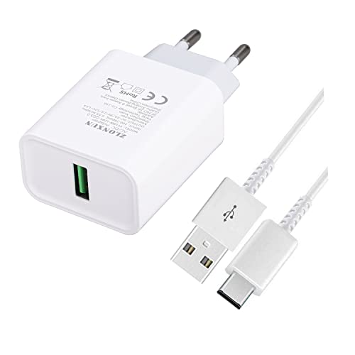 ZLONXUN Chargeur USB C pour OnePlus N100/7/6T/6/5T/5/3T/3, Oppo A74/Find X3/A94/Reno 6/A74/A54/A76/Reno 7, LG G7/G6/G8