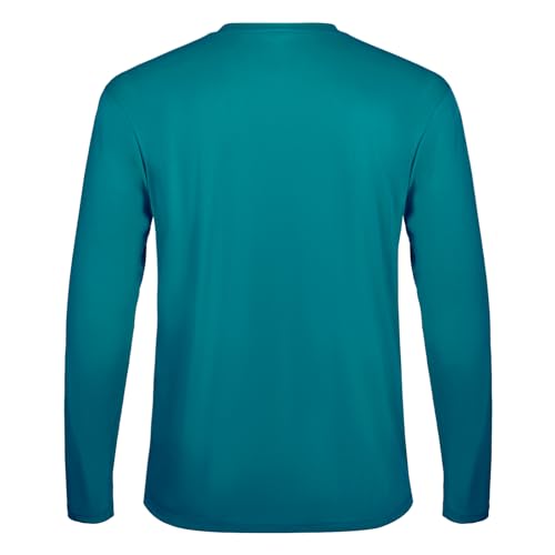 Mens Men's Rash Guard Shirts UPF 50+ Moisture Wicking Long Sleeve with Chest Pocket Quick Dry Lightweight2