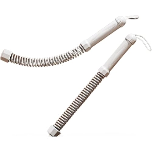 ITMEAT筋トレに最適&小型軽量、耐摩耗性滑り止めハンドル付き男女兼用プロ仕様 (コードレスバトルロープ(アップグレード版)1組(グレー))