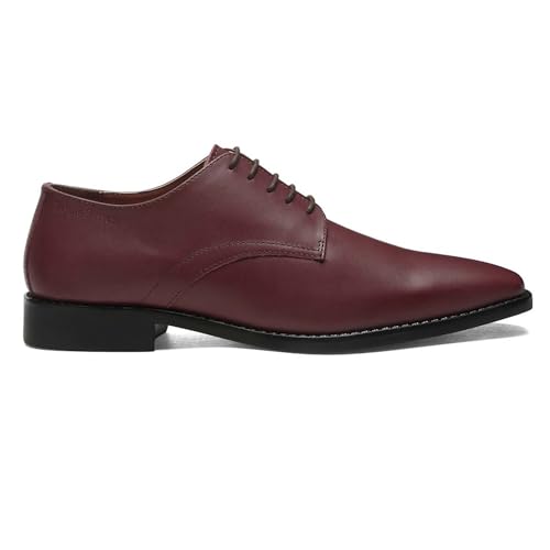 Image of LOUIS STITCH Men's Italian Leather Shoes Handmade Formal Lace Up Derbies for Men (RXPL)