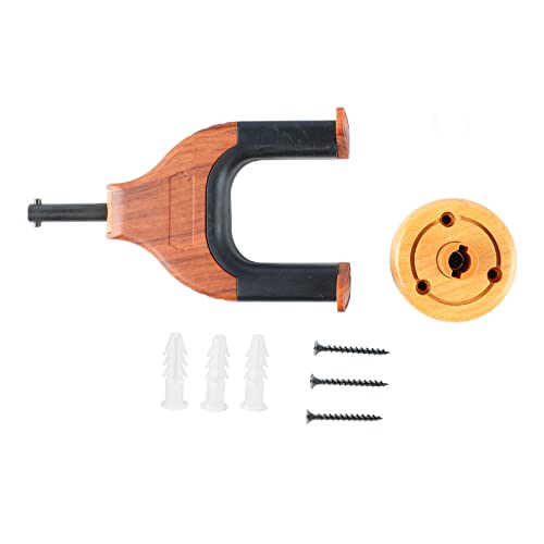 Zonizforceal Colgador de pared para guitarra, gancho en forma de U para guitarra, bajo y ukelele, soporte ahorrador de espacio para instrumentos musicales con diseño de protección en las