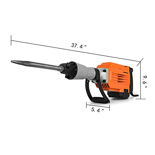 Mophorn 3600W Electric Demolition Hammer Heavy Duty Concrete Breaker