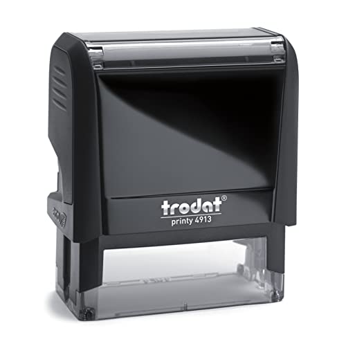 Trodat Printy Line 4913 (Noir, Large 57x21 mm) Tampon encreur professionnel personnalisé,...