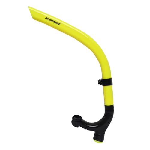 Image of Shifter Swimming Snorkel Tube-One Size Fits All Snorkeling Kit for Adults,Ideal Professional Snorkeling Gear,Pure Silicone Strap and Comfortable Mouth Piece (Yellow)