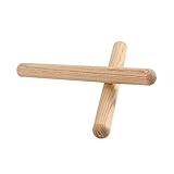 Healeved 2 Baquetas Mini de Madera para Percusión Tamaño Pequeño Color Marrón Claro Accesorios para Batería Suministros para Tambores Uso Profesional Principiantes
