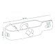 VERDELOOK Drahtspanner plastifiziert, 9,5 x 3 cm, grün