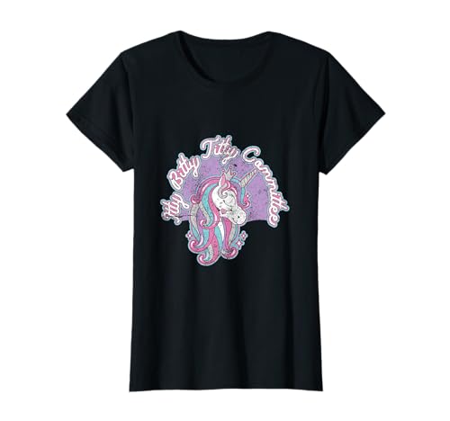Itty Bitty Titty Committee Unicorn Retro Vintage T-Shirt -  76 Retro Jam Tees, G76N232NWJZ