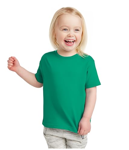 Image of Kids Premium Pure Cotton biowash t-Shirt | Super Soft Anti-Pilling & Breathable Kids Wear Round Neck Half Sleeves Multi-Color Soft Summer Tees for Girls Pack of 1