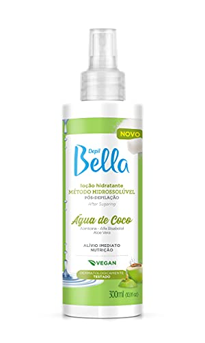 Depil Bella - Loção Água de Coco Hidratante Pós-Depilação Método Hidrossolúvel 300ml