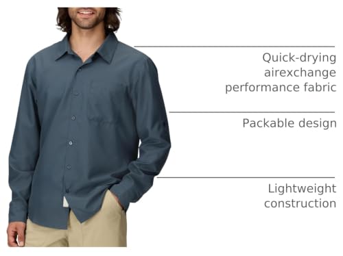 Image of Marmot Men's AirExchange UPF 40 Long Sleeve Shirt - Lightweight, Breathable, Quick-Dry