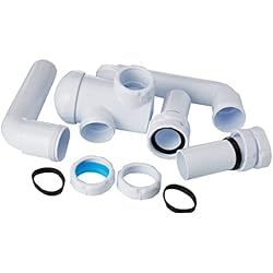 Sifon Doble Fregadero Bricomart Jimtem M103109 - Sifon doble extensible horizontal con racor s-7 1 1/2