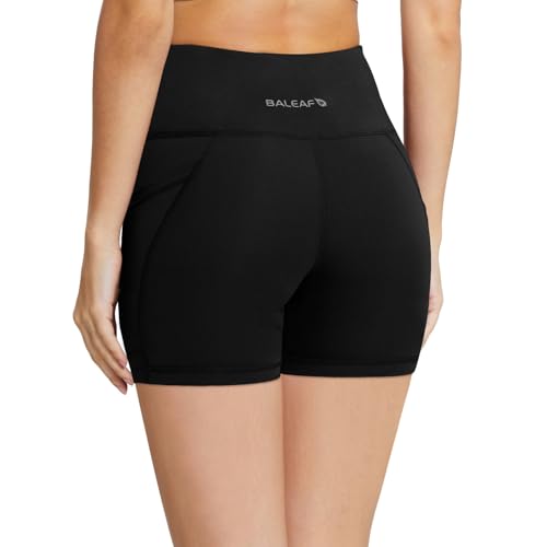 Image of baleaf Women's 8 inch / 5 inch / 3 inch Biker Shorts High Waist Yoga Workout Gym Running Volleyball Spandex Shorts with Pockets