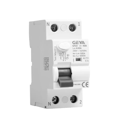 Interruptor diferencial automatico RCCB GYL9 CA 2 polos 40A 30mA magnetotermico cuadro