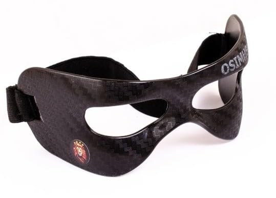 HATIESTEEL Gala Osimhen Sports Mask for Children 1-10 Years, Black, Carbon Look, Adjustable, for Sports and Costumes, Osimhen Maskesi Osimen (Children)