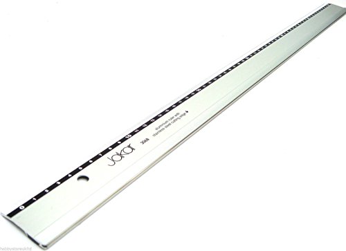 Règle avec bord de coupe acier inoxydable et grip aluminium de 60 cm de long