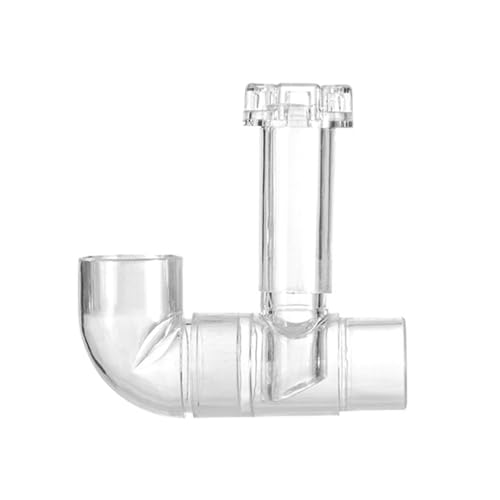 VOANZO Tubo de Salida de Espumadera de película de Aceite para Acuario, Espumadera de acrílico para Filtro de Agua de Acuario, removedor de película para Sistema de filtración de peceras, 13 mm