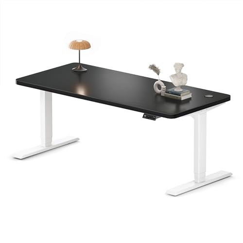 MAIDeSITe Höhenverstellbarer Schreibtisch 160x80cm - Elektrisch Schreibpult Höhenverstellbar 3-stufige mit 2 Energieeffizient‌ Motoren -Stabil & Flüsterleiser Arbeitsplätze Traglast 160kg -S