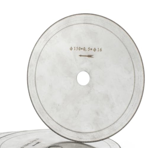 ChilternCasa 150mmダイヤモンド砥石ソーブレード 石材切断用ソーブレード ブレード厚さ0.5mm 岩石トリミング用宝飾工具 石材切断セット 5枚入り