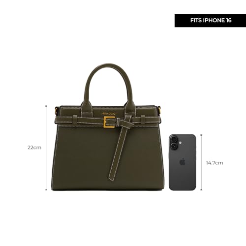 Image of Miraggio Althea Top Handle Satchel Bag With Adjustable & Detachable Strap | Women Handbag | Handbags For Women Office Travel