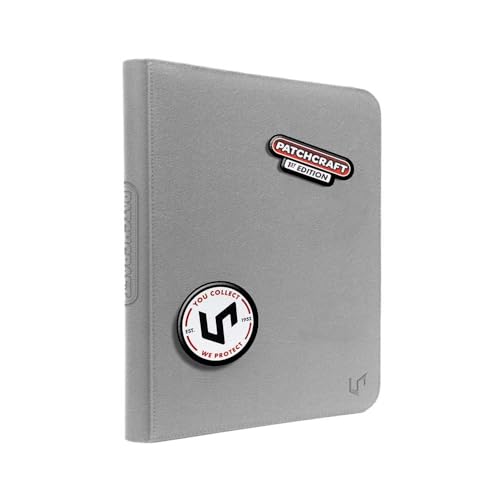 Ultra Pro Zippered PRO Binder 9-Pocket: Patchcraft - Gray (PREORDER)