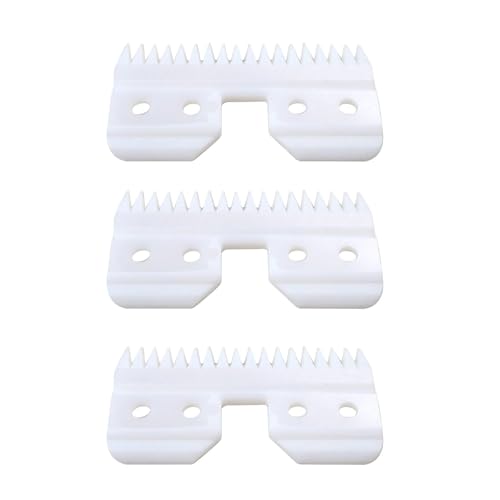 3pcs 18 Teeths Ceramic Clipper Cutting Blade Replacement for Wahl KM2 KM5 KM10
