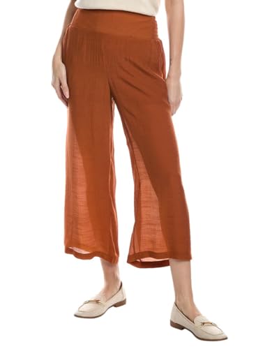 Nanette Nanette Lepore Womens Wide Leg Pant, L, Brown