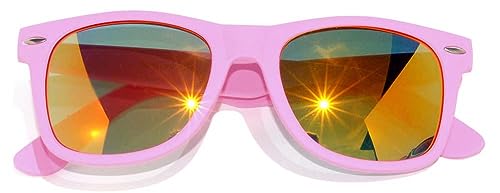 Image of OWL Retro Style Sunglasses 80's Classic Vintage Unisex Nerd Colored Frame
