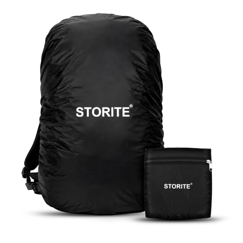 Image of Storite Big Size Rain Cover for 55L to 75L Rucksack Backpack, Black