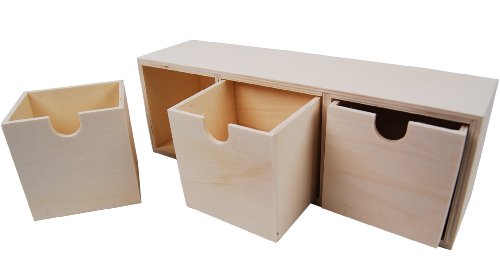 Country Love Crafts - Cassettiera con 3 cassetti