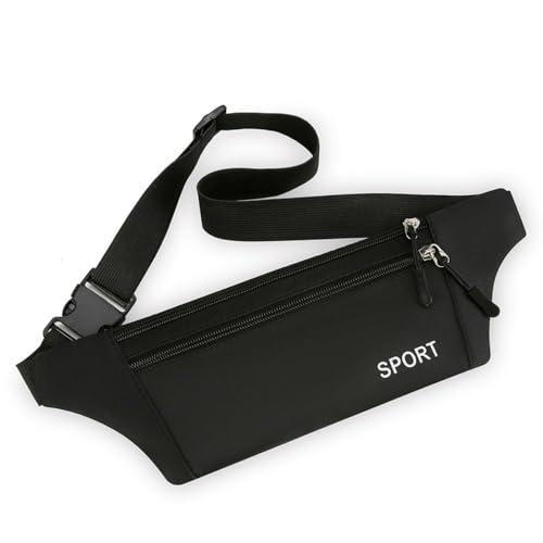 Sport Outdoor Bags Solid Color Chest Handbags(Black)