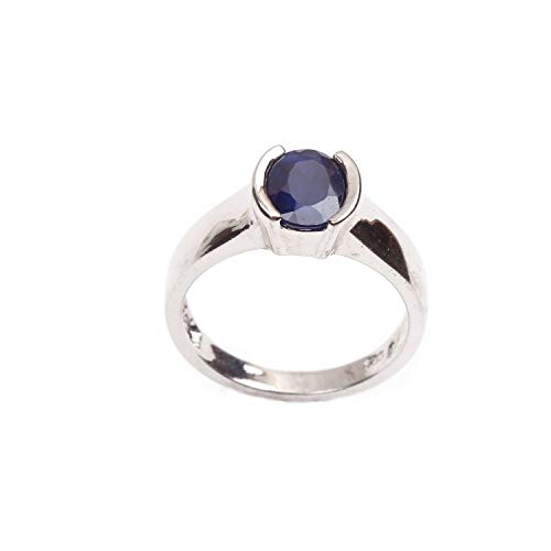 Bague en saphir bleu Bangkok en argent pour sublimer vos tenues de soirée