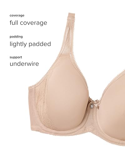 Image of Wacoal Women's Retro Chic Lightly Padded Full Coverage Underwire Bra, 853186